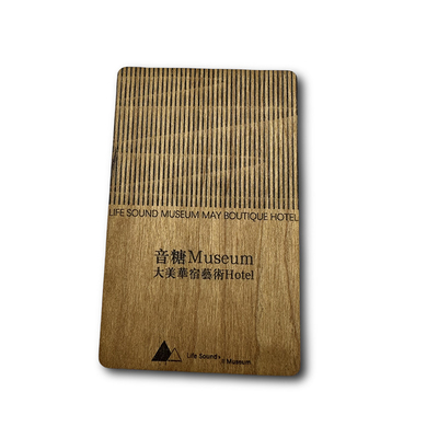 comprar Noche Negra Cereza Basewood Tarjetas clave de hotel RFID Impresión a todo color 125Khz online manufacture