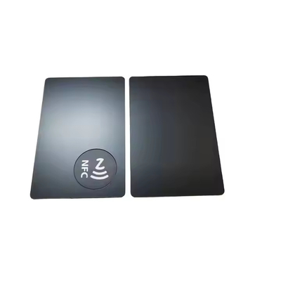 comprar Tarjeta NFC de acero inoxidable grabado Tarjeta NFC de metal en blanco con chip pulido online manufacture
