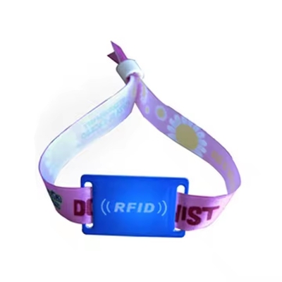 comprar Pulsera de Festival NFC personalizada de tela 13.56MHz Pulsera de control de acceso RFID online manufacture