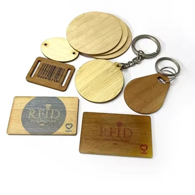 comprar Etiqueta RFID NFC de madera resistente al agua Ntag 213 215 RFID Etiqueta de equipaje de madera online manufacture