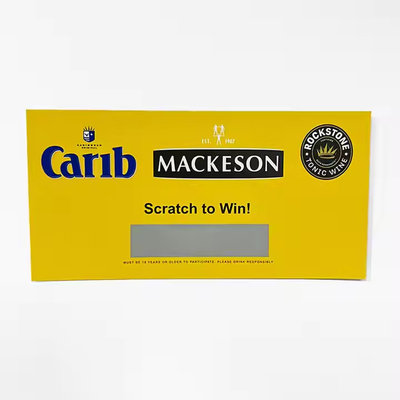 comprar Tarjetas personalizadas con raspadilla de lotería online manufacture