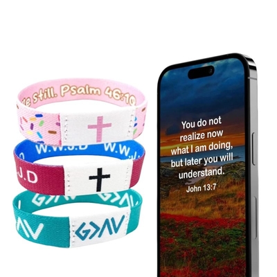 comprar NFC Christian Daily Bible Verse Bracelet Resistente a la temperatura de -30°C a 60°C Durabilidad online manufacture