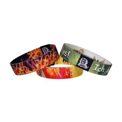 comprar Brazalete RFID reutilizable de poliéster elástico Brazalete personalizado de tela NFC Brazalete deportivo online manufacture