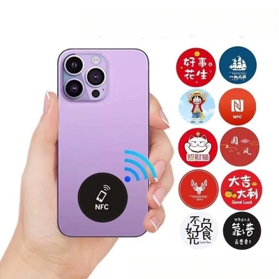 comprar Tarjeta de visita digital personalizada Adhesivo para teléfono móvil Nfc Adhesivo epoxi Nfc Flat Nfc Social Media Tag Nfc Tag para todos los teléfonos online manufacture