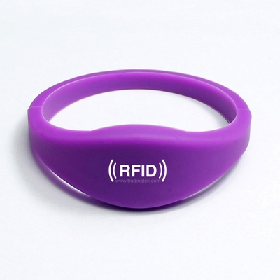 TK4100 EM4200 T5577 Pulsera RFID resistente al agua de silicio para la gestión de eventos