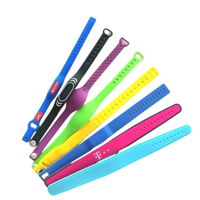 Pulsera RFID de silicio para fiestas personalizada 13.56mhz Mifare Pulsera RFID