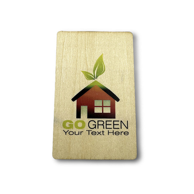 Eco Amigable Bambú de madera RFID Tarjeta de hotel 85.5mm X 54mm Tamaño
