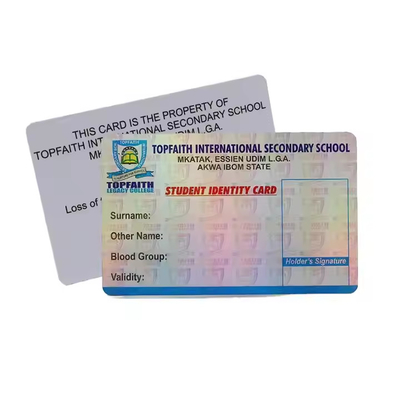 Personalización Tarjeta de identificación de PVC Tarjeta de identificación de plástico Relieve / Estampado de papel