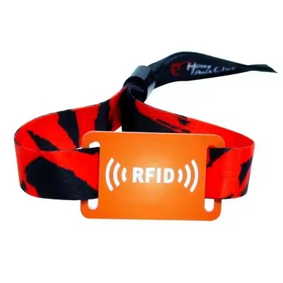 Pulsera de etiqueta NFC personalizada de 13.56Mhz Pulsera de RFID tejida para eventos