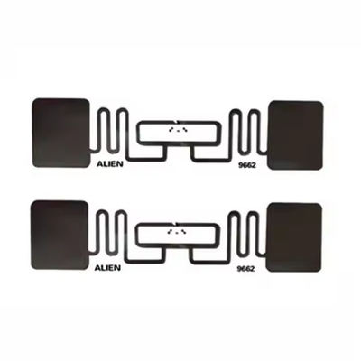 Etiqueta RFID UHF transparente de PVC de aluminio grabado en PET con incrustación húmeda