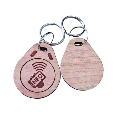 Etiquetas de llave de control de acceso inteligente RFID personalizadas Etiquetas de llave NFC de madera / plástico / epoxi