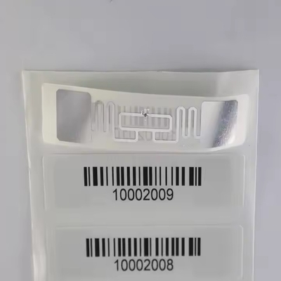 Etiqueta de venta al por menor con código de barras imprimible Uhf RFID Etiqueta suave para el sistema de gestión de inventario EAS del supermercado