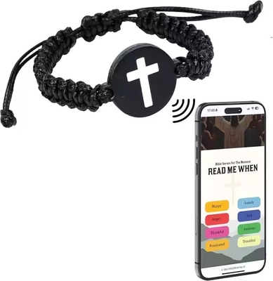 Personalizado Verso de la Biblia Cristiana Diaria Brazalete Brazalete Yappy Materiales reciclados