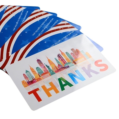 Tarjeta de servicio postventa Tarjeta de agradecimiento 4 colores Impresión offset CYMK Matte Glossy Frosted Logotipo personalizado Tarjeta de regalo